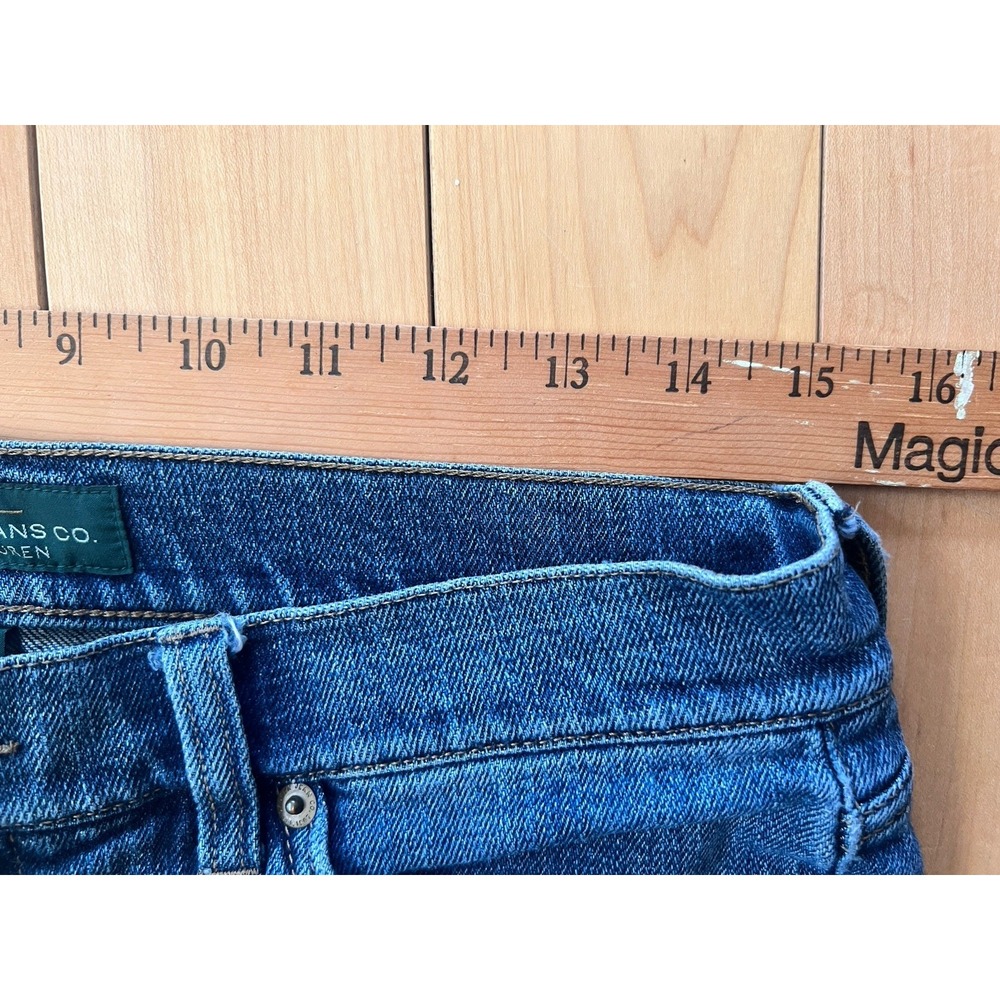 LRL Lauren Jeans Co Jeans Women's Blue Stretch Straight Boot Classic Denim Sz 8 - Picture 5 of 7